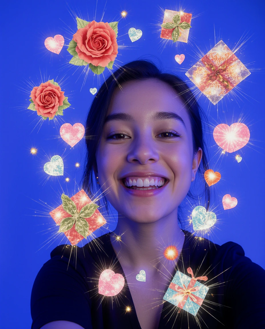 Student taking a selfie for Jusssmile